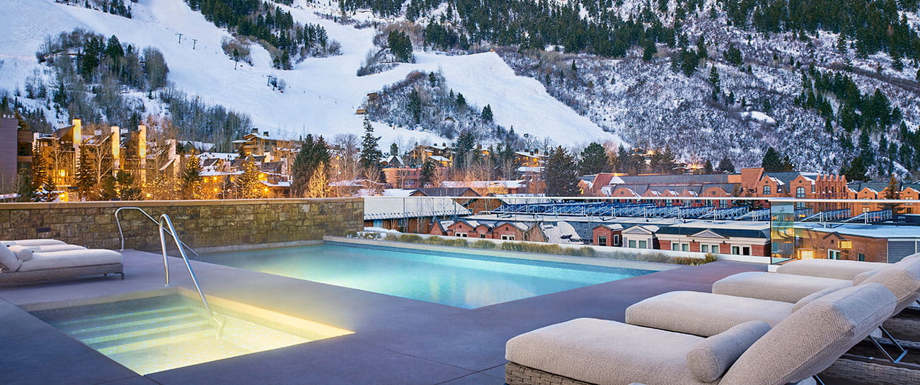 Welcome To Our Luxury 5 Star Aspen Colorado Hotel The Little Nell   Residences Rooftop Pool Home Body Slide 3.ashx